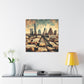 "Vibrant Texan Metropolis" - Canvas