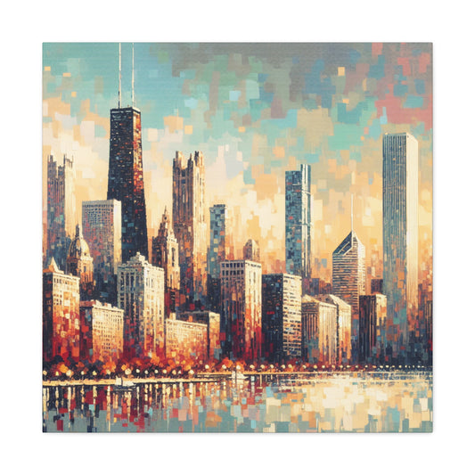 "Cosmic Horizons of Chicago" - Canvas