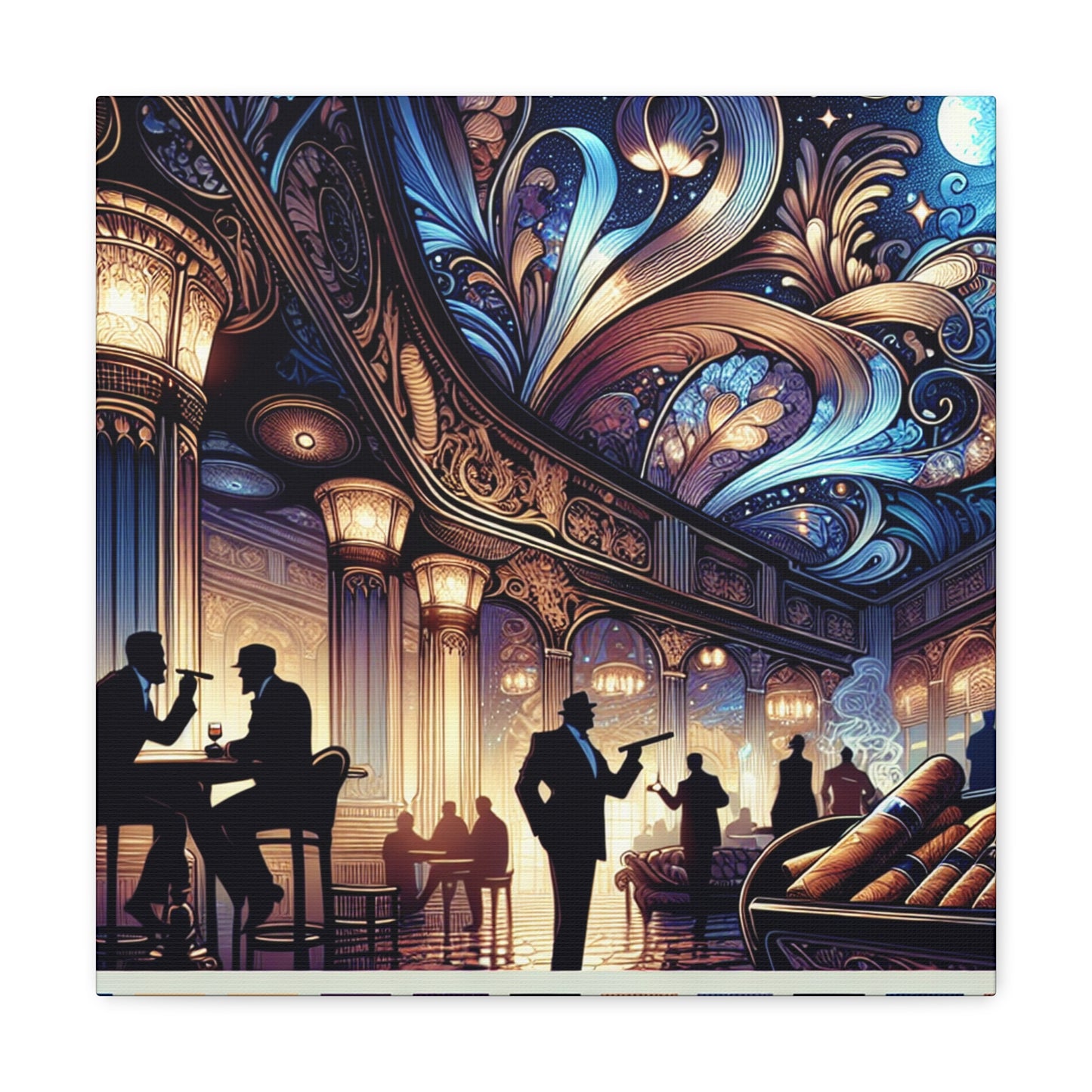 Ethereal Cigar Serenade - Canvas