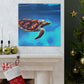 "Blue Sea Turtle MTN" - Canvas