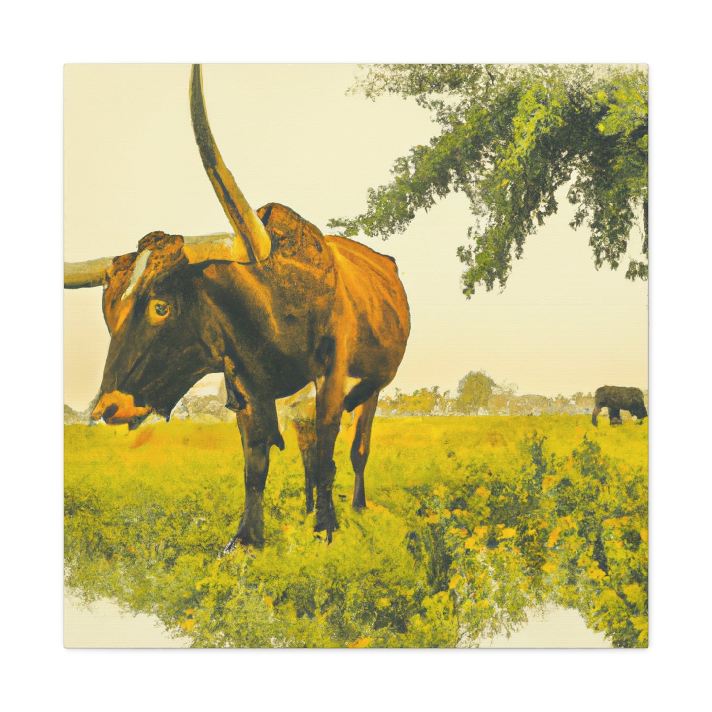 Lone Star Longhorns - Canvas