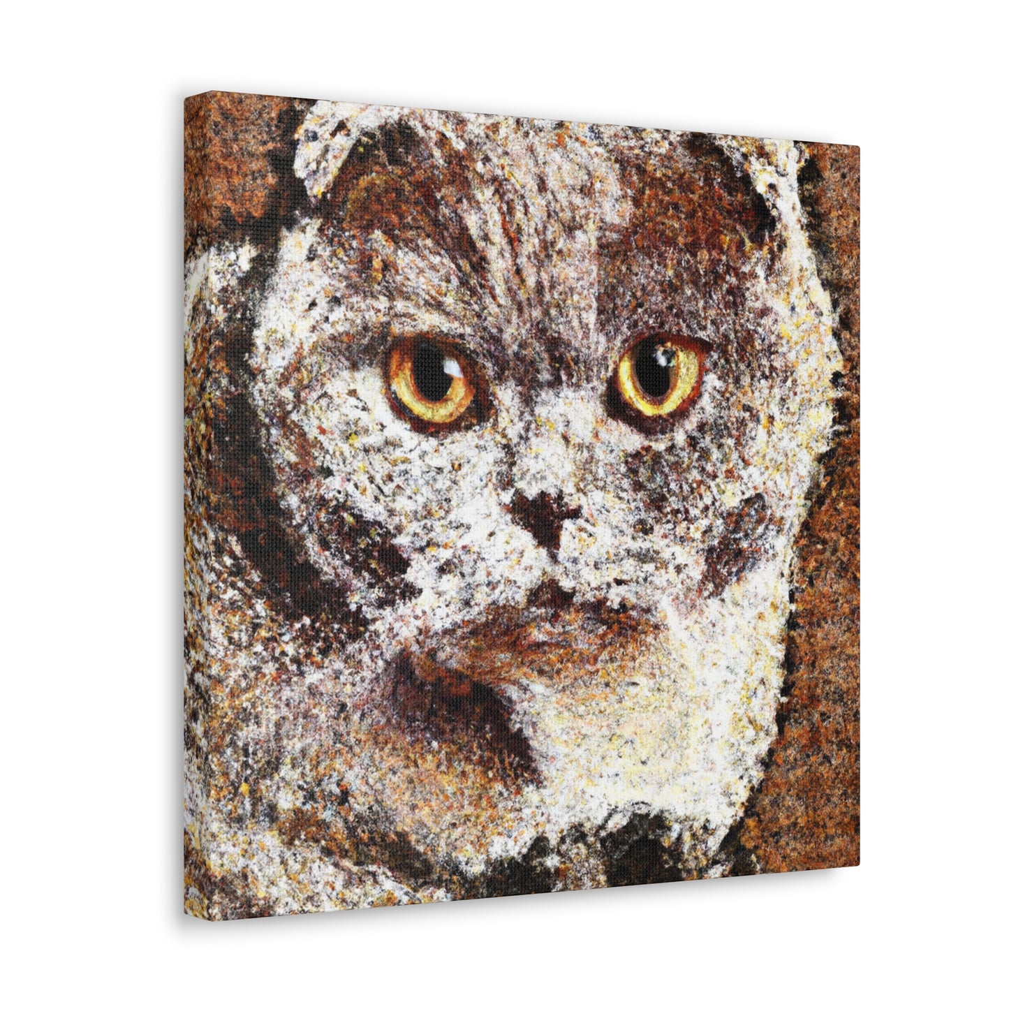 "Scottish Fold Sunrise Scene" - Canvas