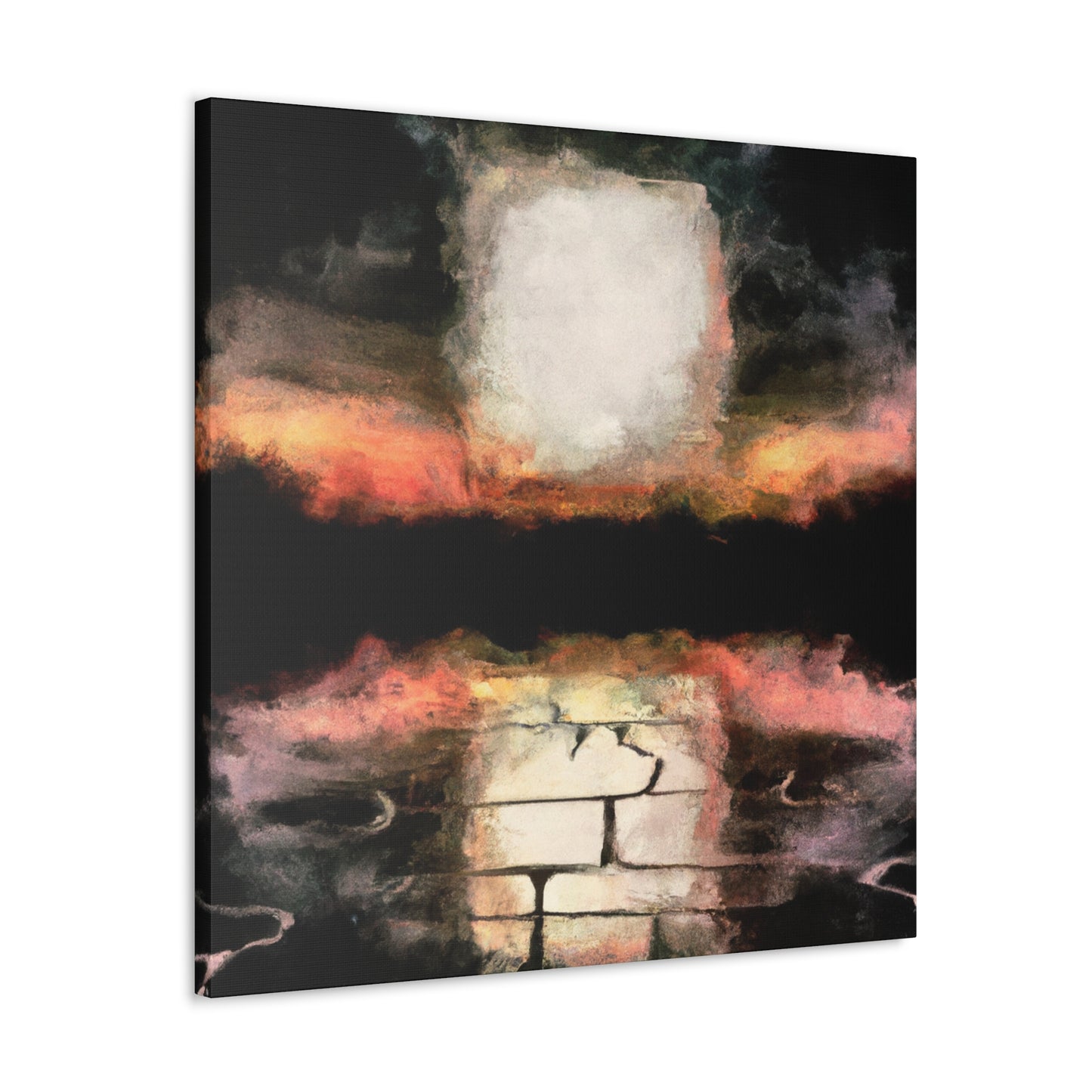 Seawall at Sunset - Canvas