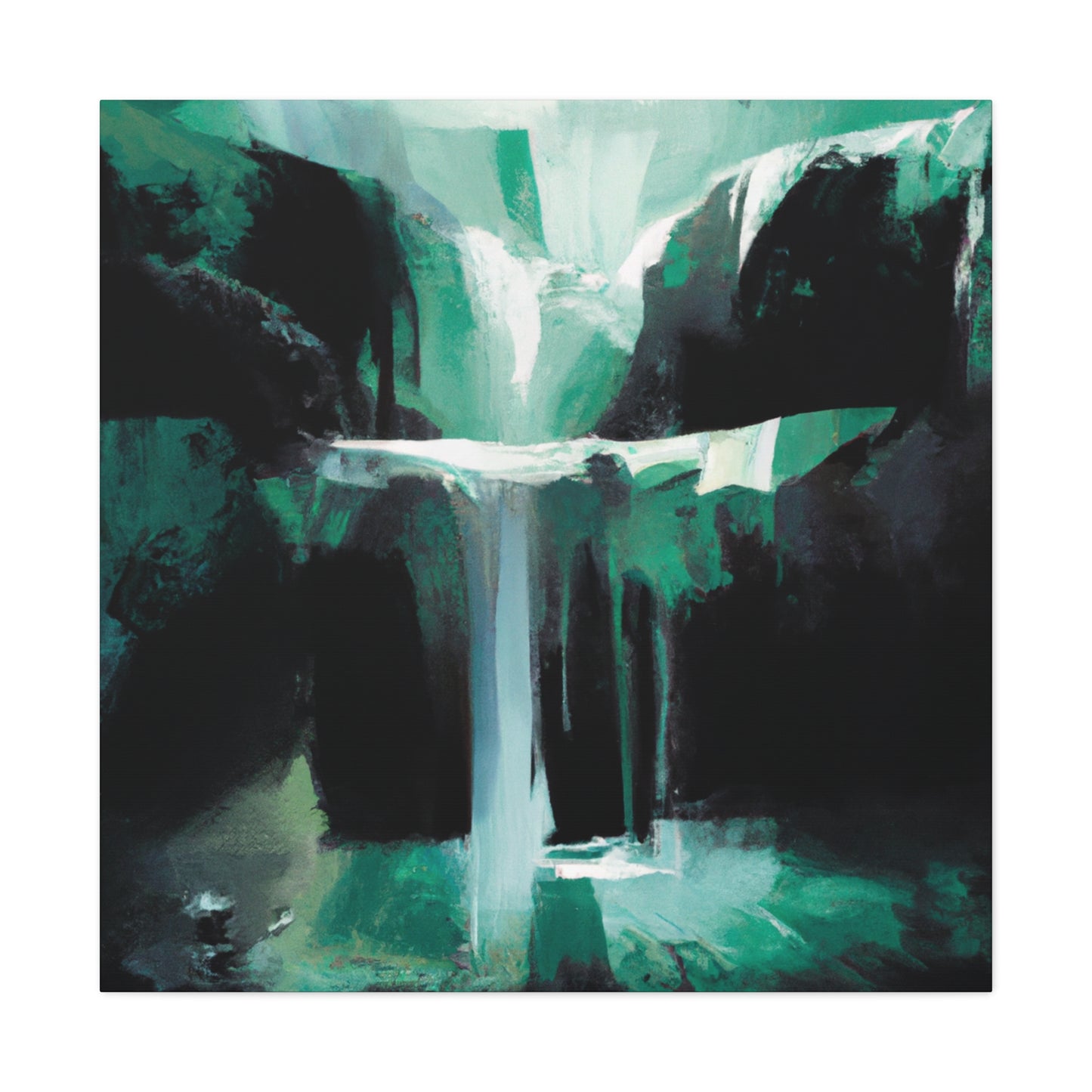 "Rushing Waterfall Beauty" - Canvas