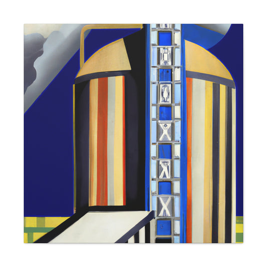 "Gilded Art Deco Silo" - Canvas