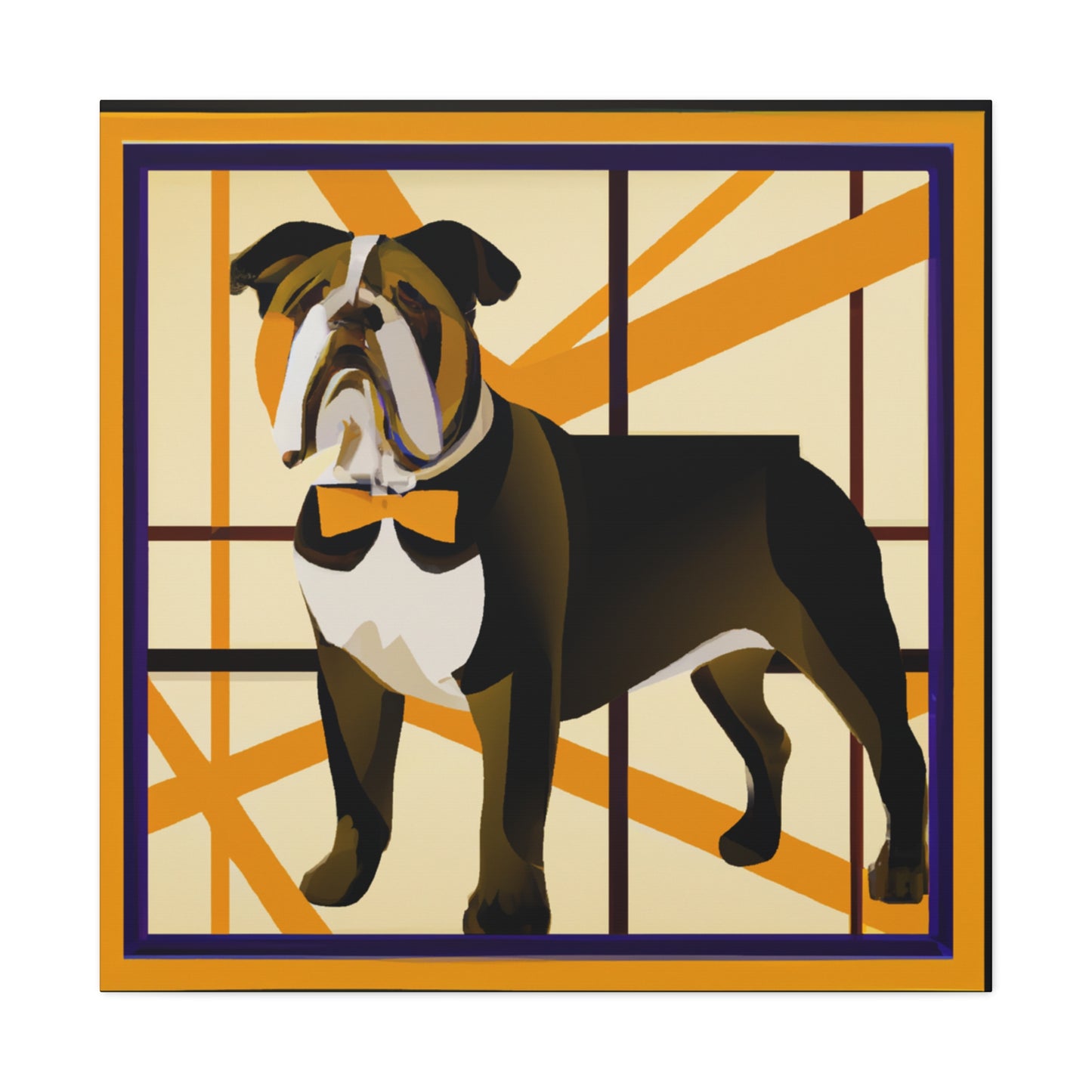 "Bulldog Bones Brightness" - Canvas