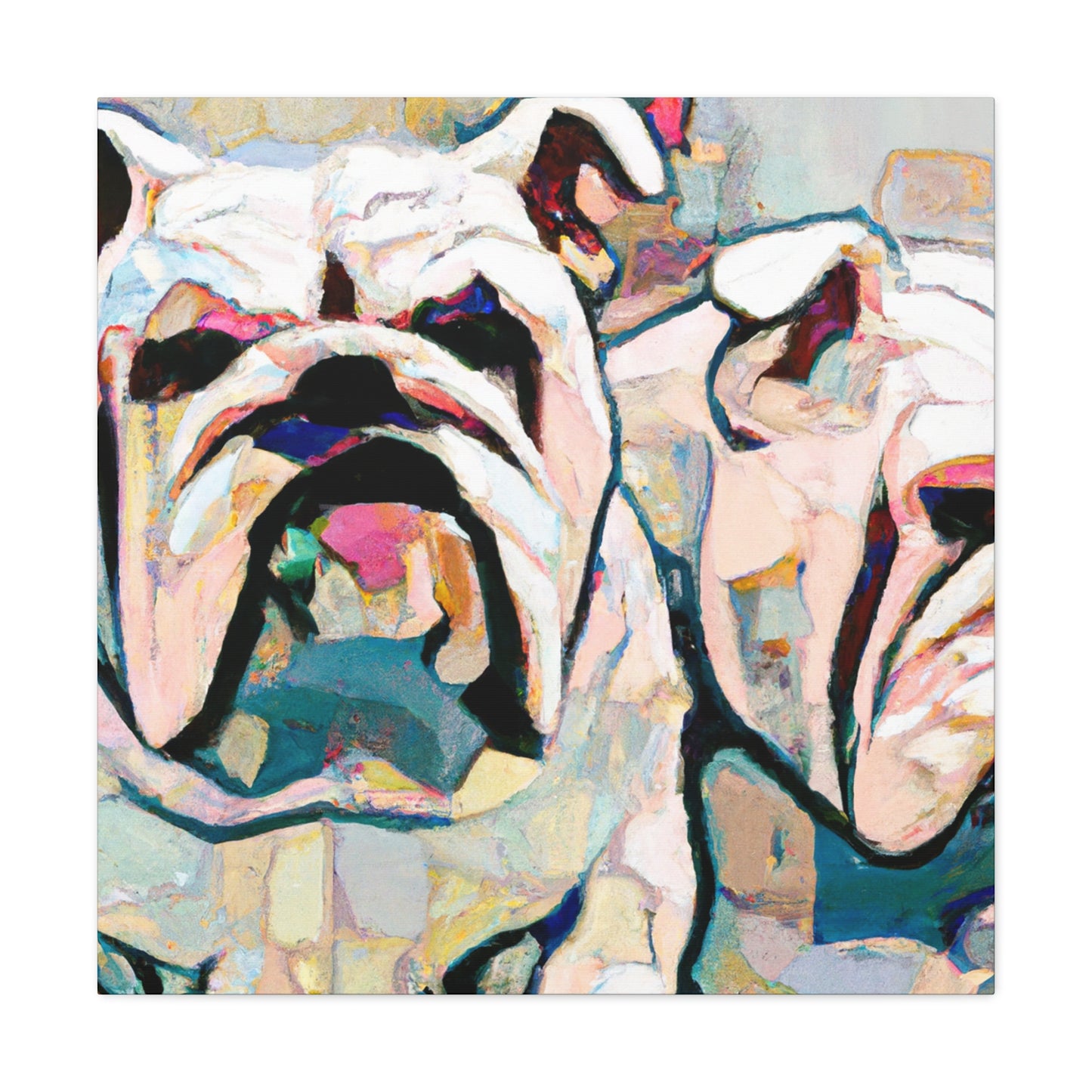 English Bulldog Majesty - Canvas