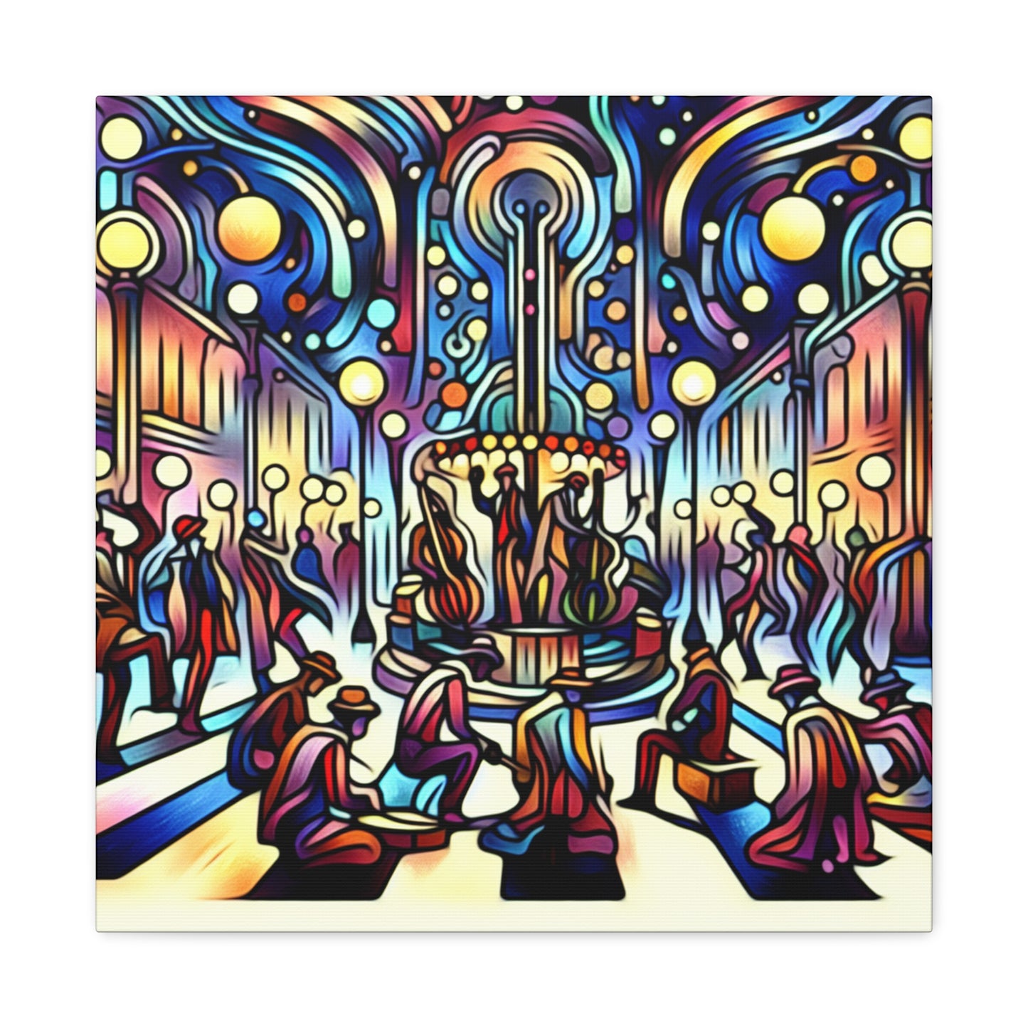 Enchanting Street Musicians - Canvas