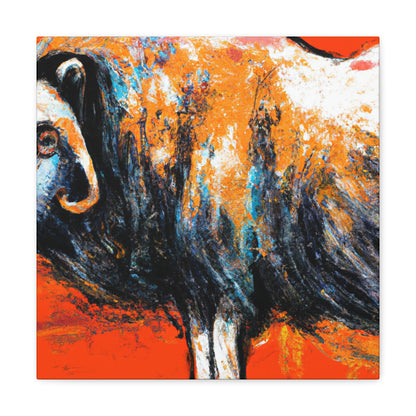 Musk Ox Epic Struggle - Canvas