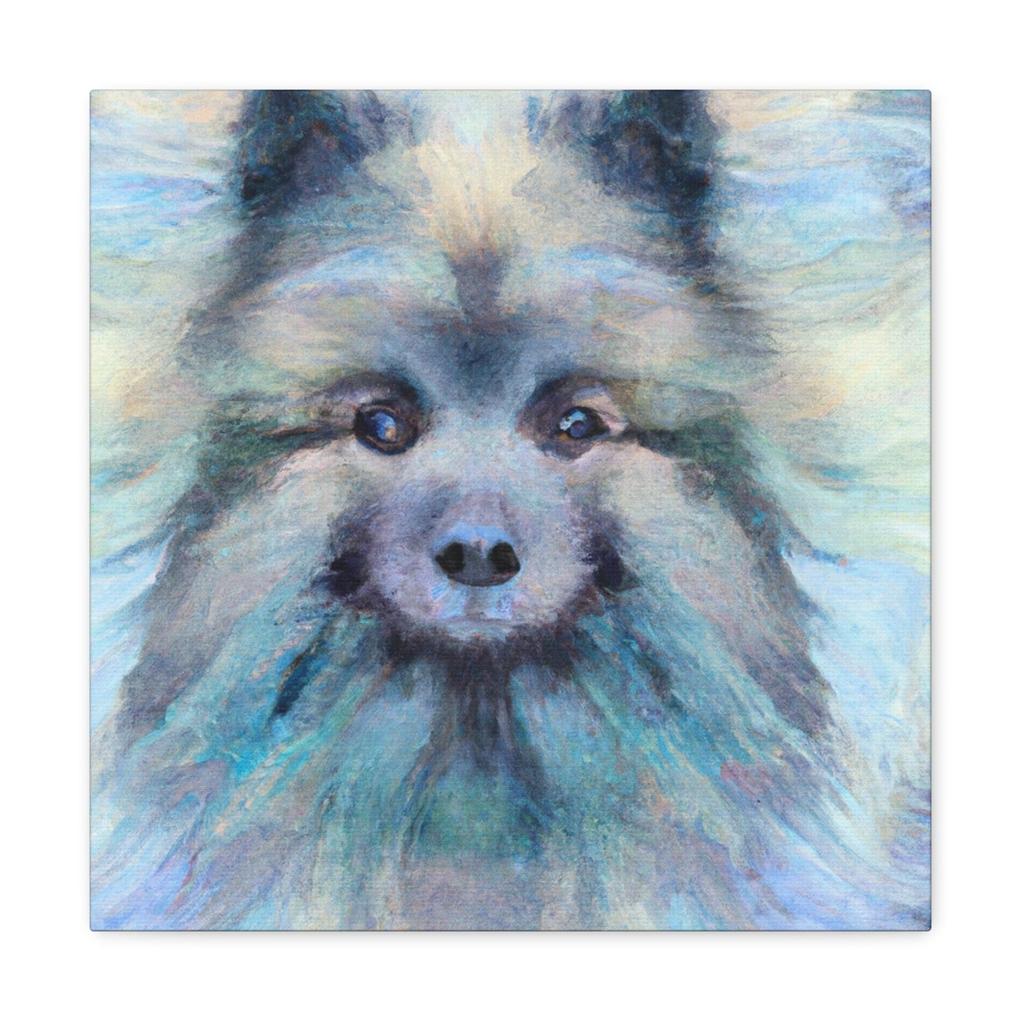 Keeshond's Hyperrealism - Canvas