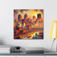 "City of Golden Horizons" - Canvas