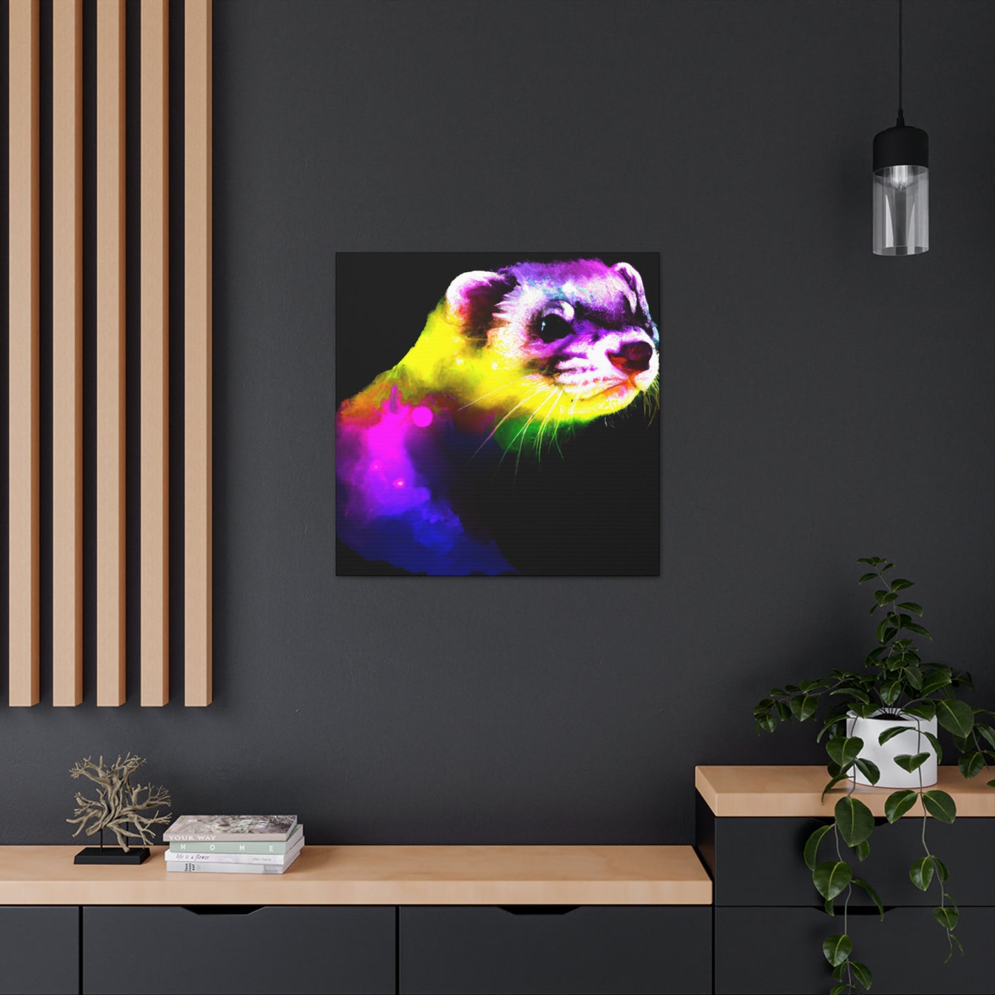 Ferret in the Wilderness - Canvas