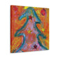 Christmas Tree Wonderment - Canvas