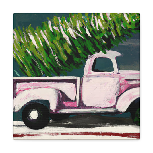 "Christmas Truck Revival Painting" - Canvas