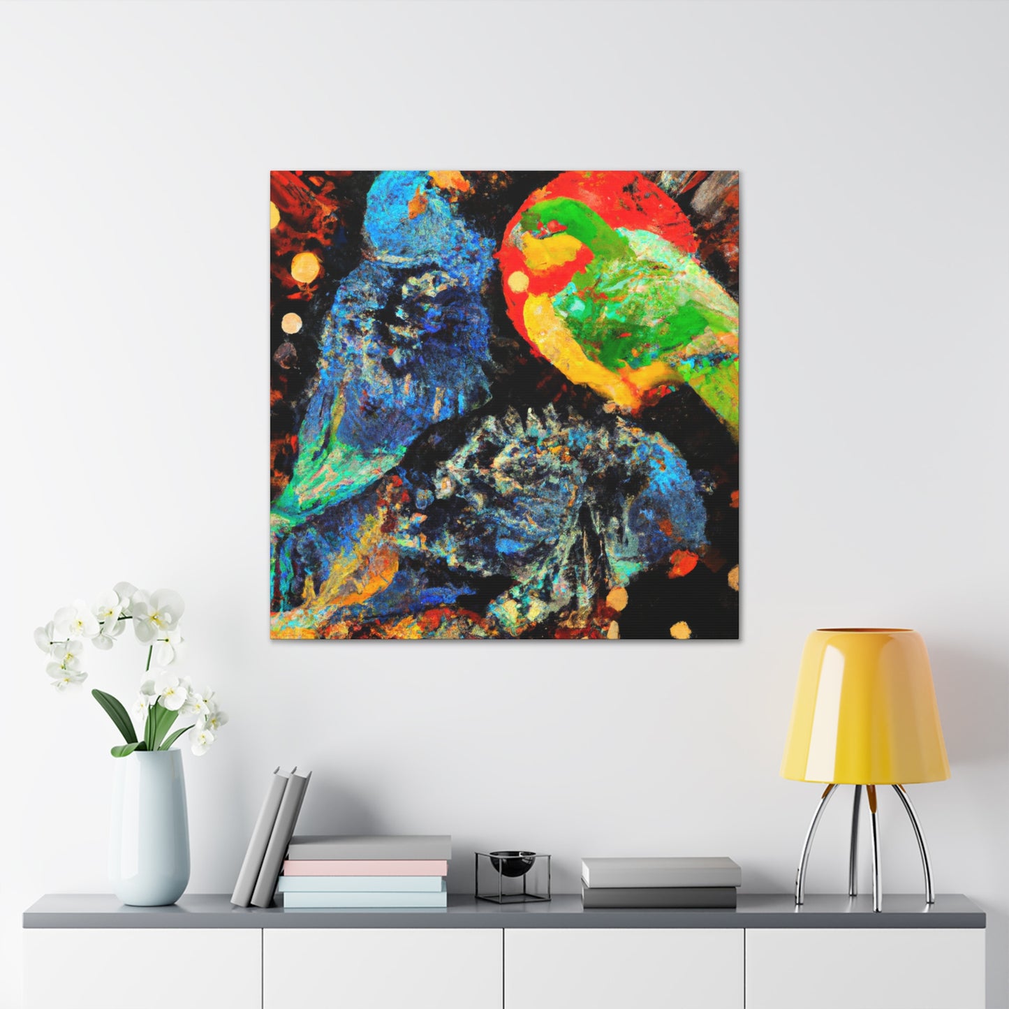 "Pionus at Dusk" - Canvas