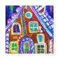 Gingerbread House Dreaming - Canvas