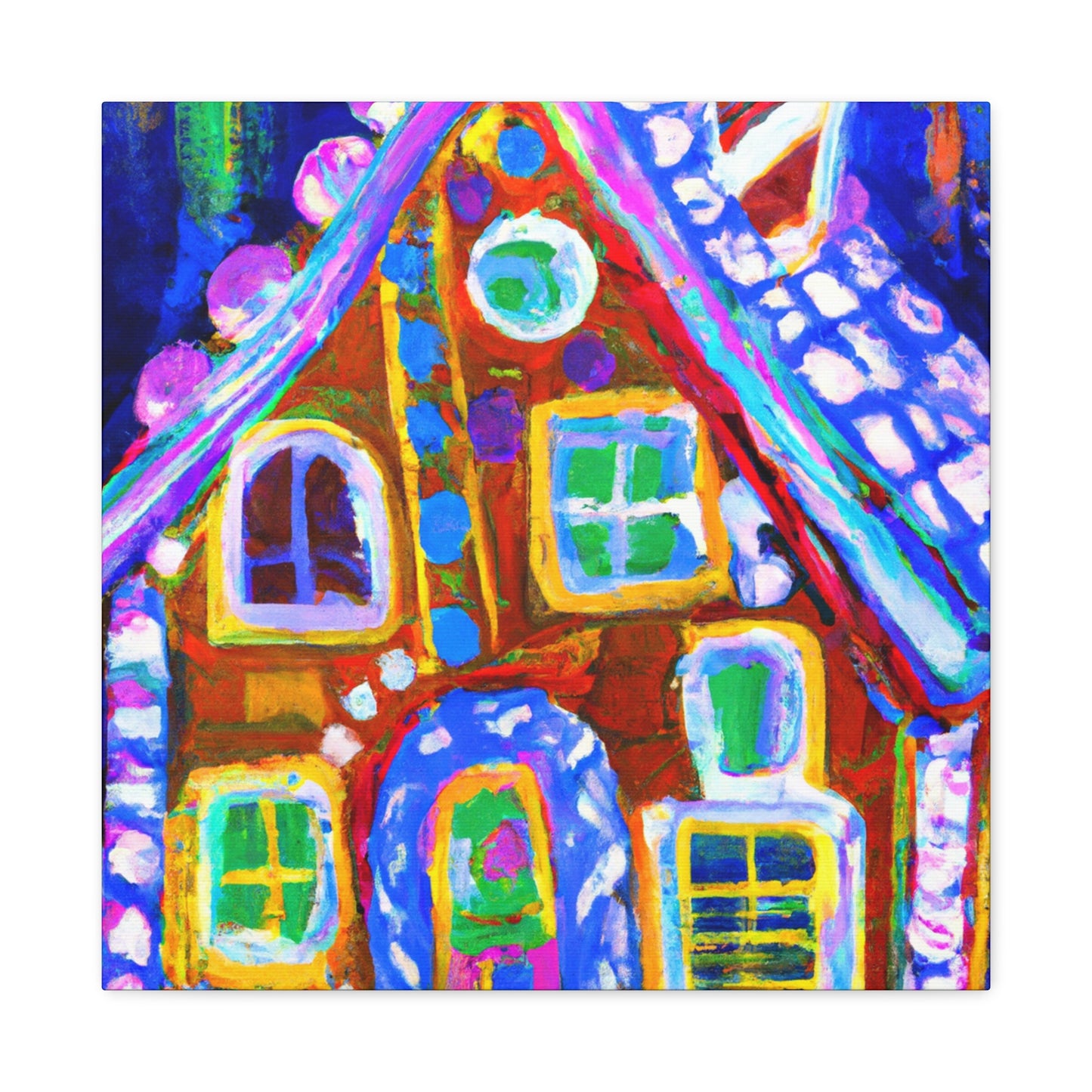 Gingerbread House Dreaming - Canvas