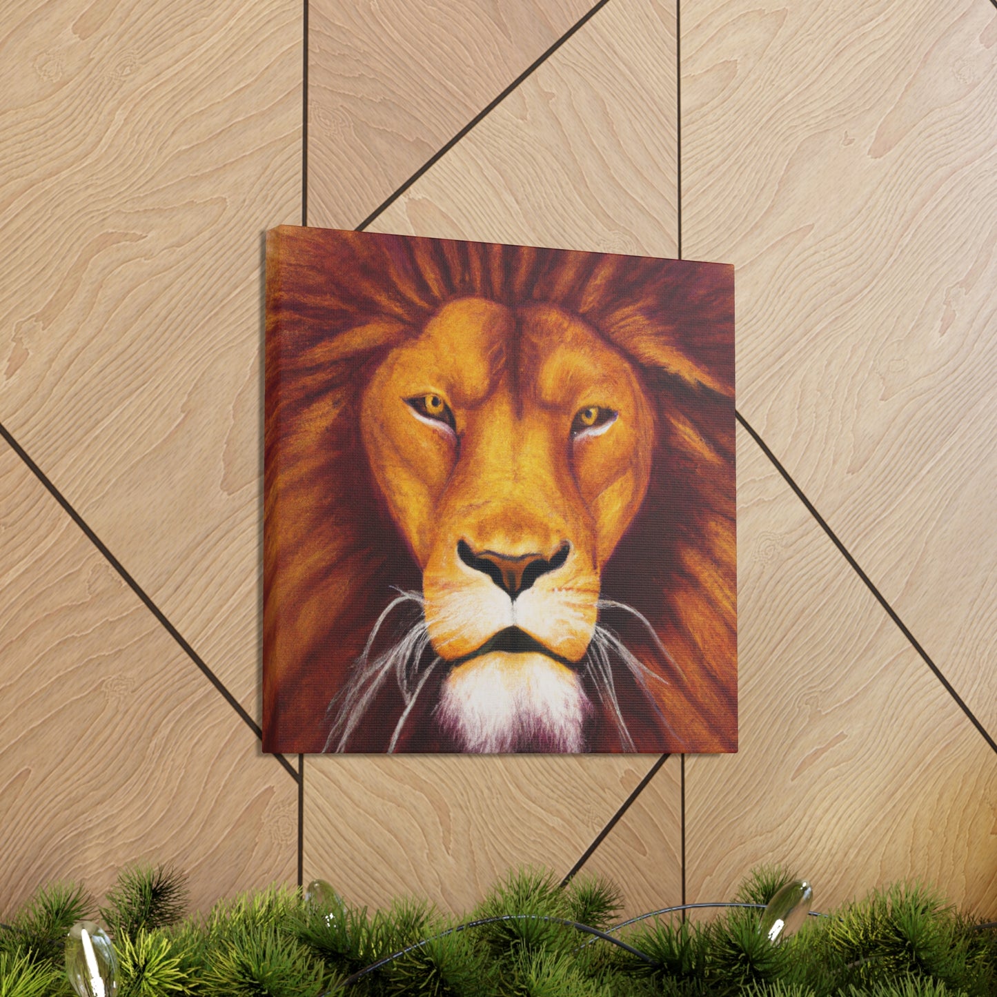 Lion in Hyperrealism - Canvas