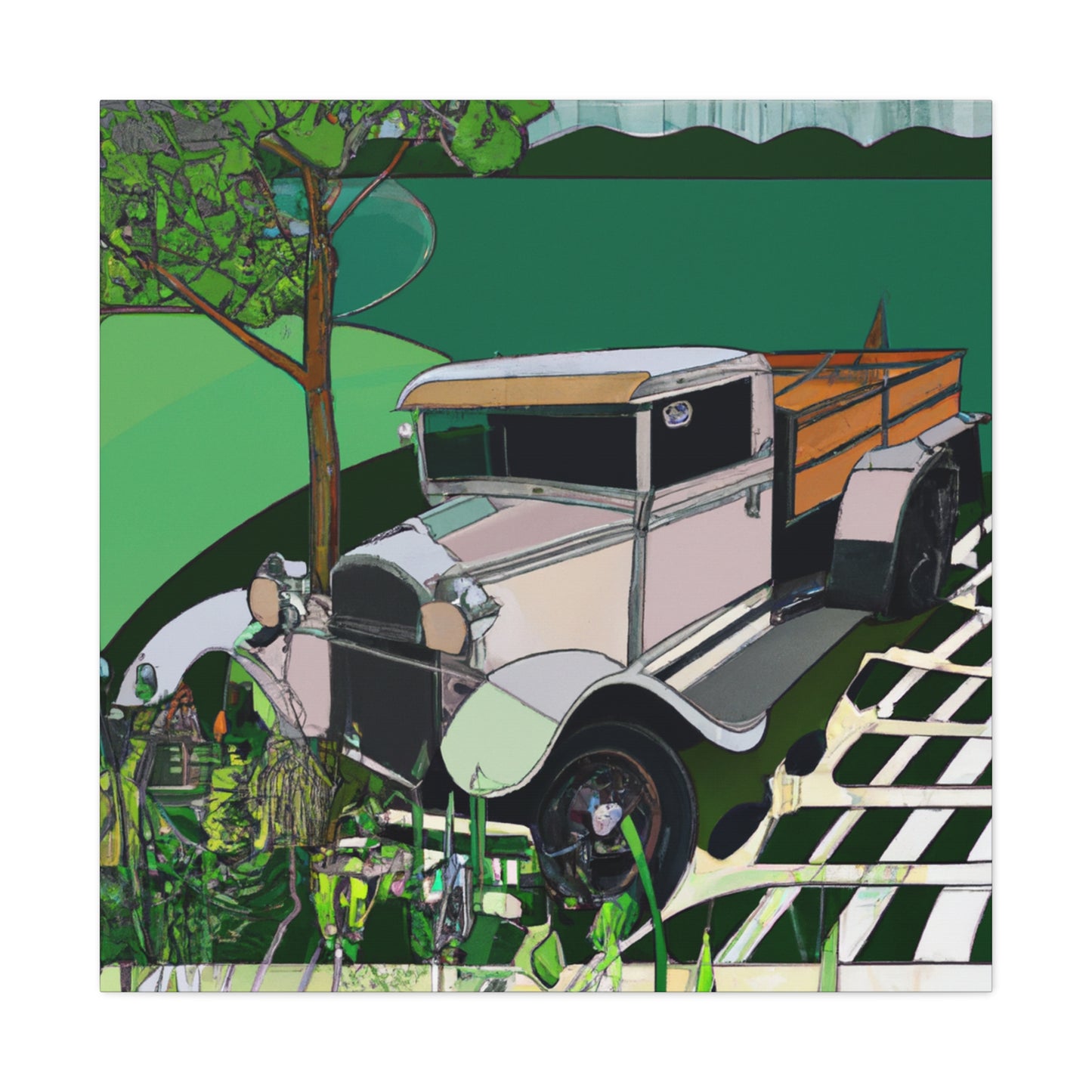 "Rusty Pickup Truck Dream" - Canvas