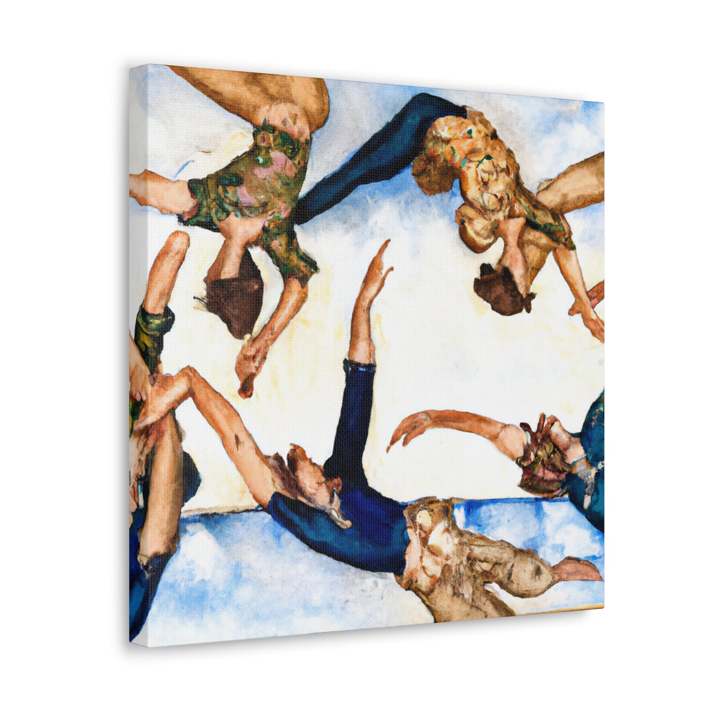 Gymnasts at Play - Canvas