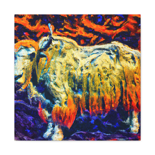 Yak in Impressionism - Canvas