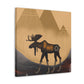 Moose on the Move - Canvas