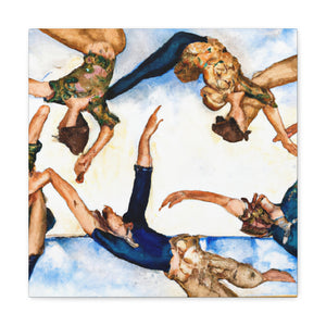 Gymnasts at Play - Canvas