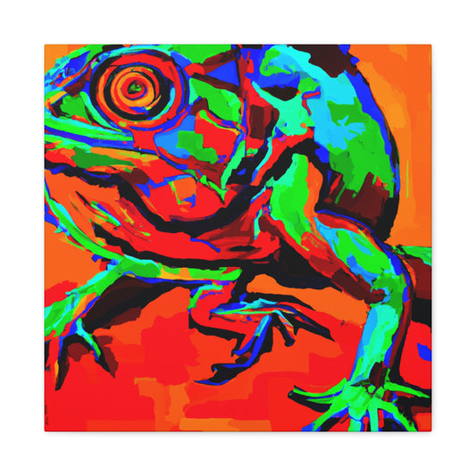 Frilled Lizard Pop Art - Canvas