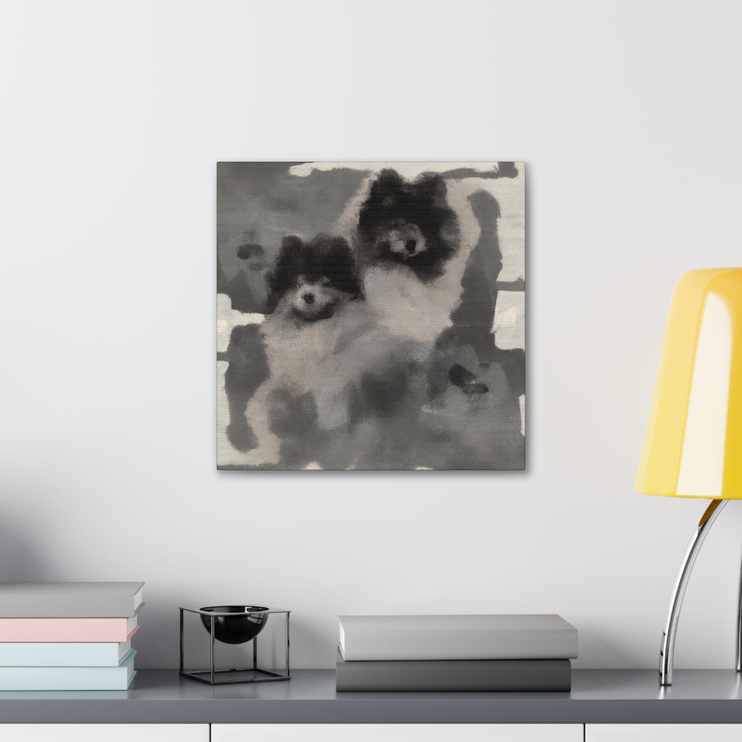 "Keeshond in Expressionism" - Canvas