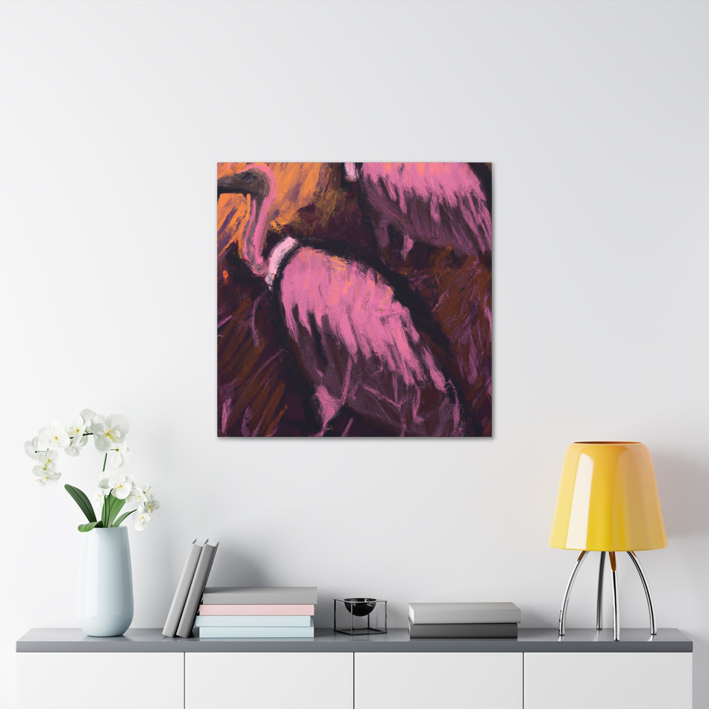 Vulture Impressionism Scene - Canvas