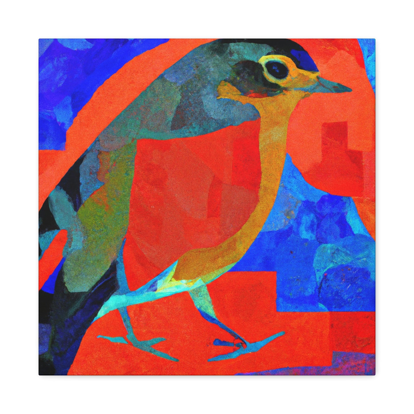 American Robin in Flight - Canvas