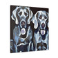 Weimaraner Wonderment. - Canvas