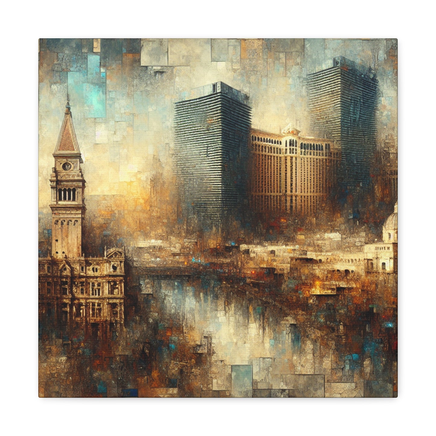 "Steam City Mirage Majesty" - Canvas