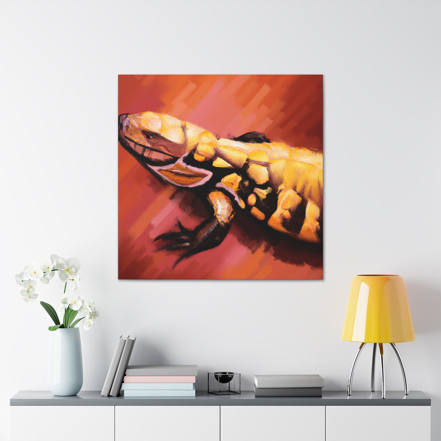 Gila Monster Reflection - Canvas