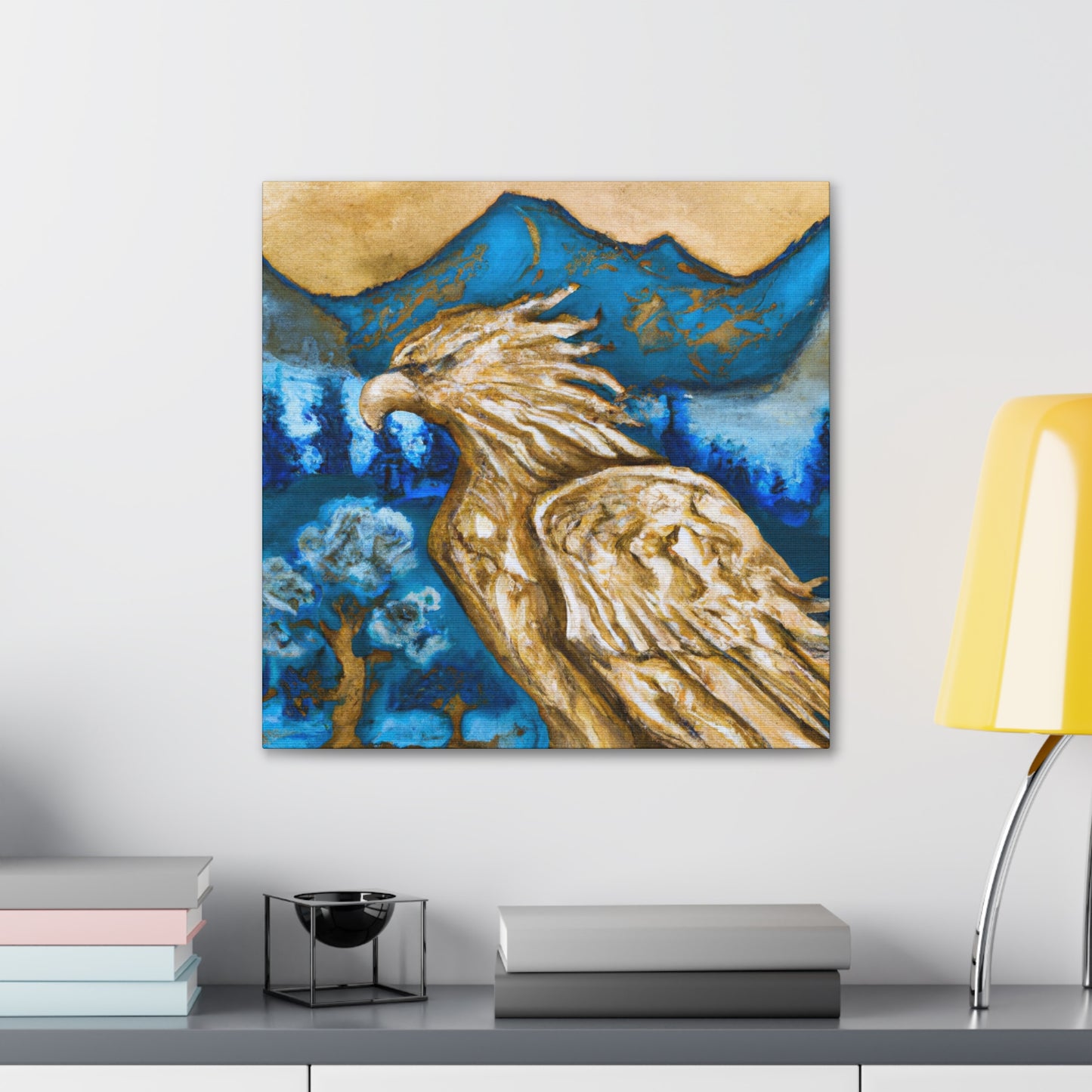 The Golden Eagle Arising - Canvas