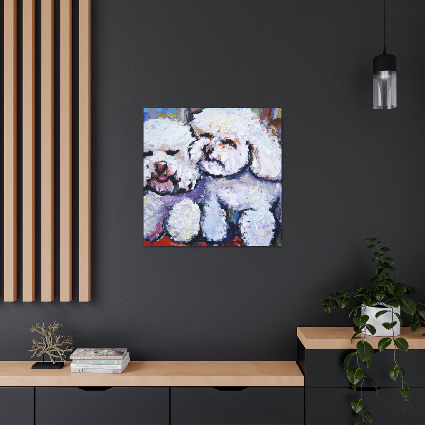 Bichon Frise Impressionism - Canvas