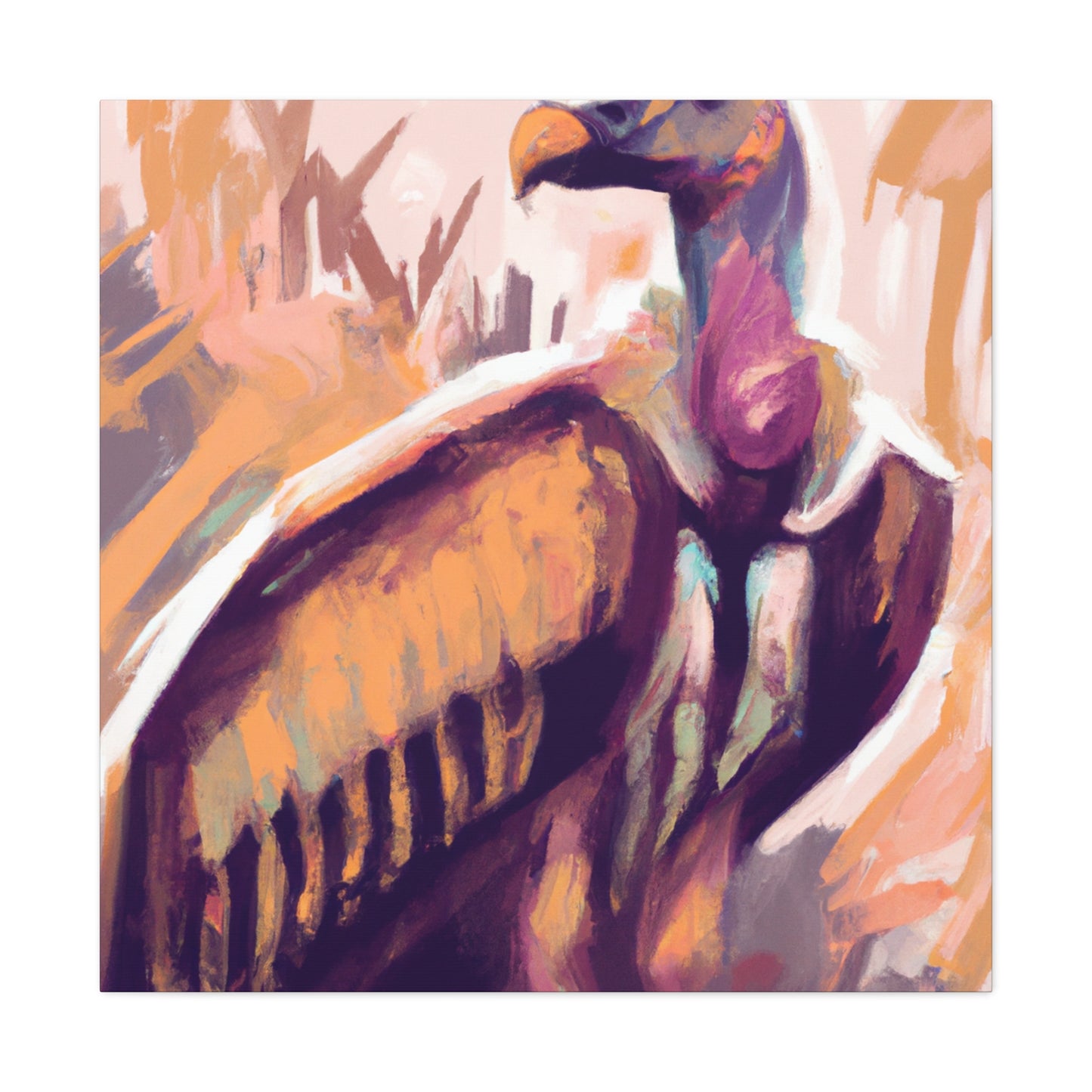 Vulture In Flightscape - Canvas