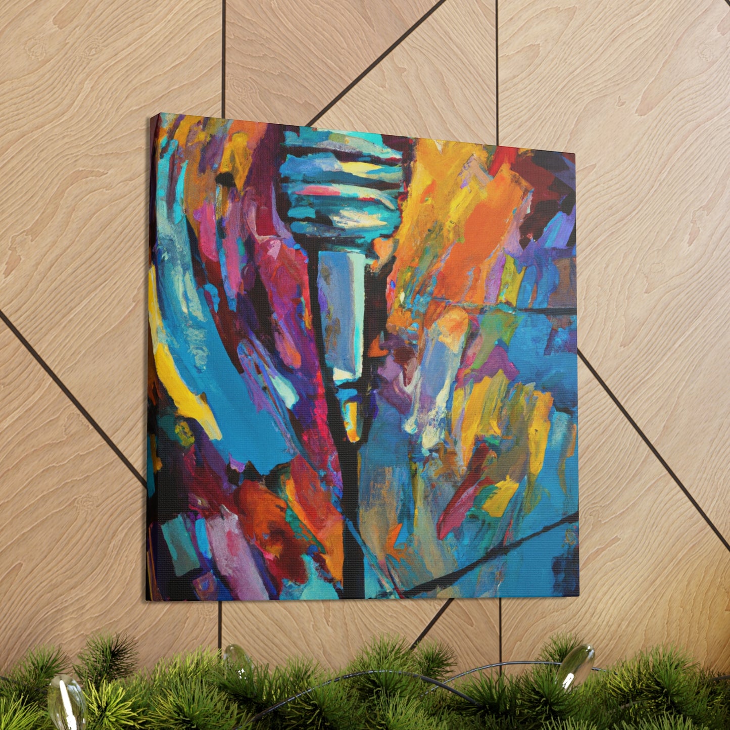 "Vocal Expressionism Microphone" - Canvas