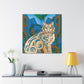 Bobcat in Bloomlys - Canvas