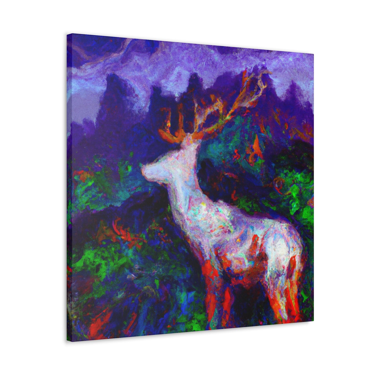 "Deer in the Forest" - Canvas