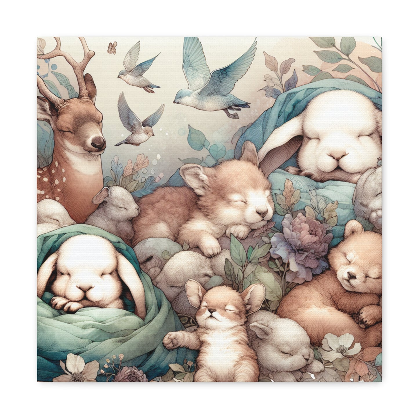 Whispering Slumbering Fauna - Canvas