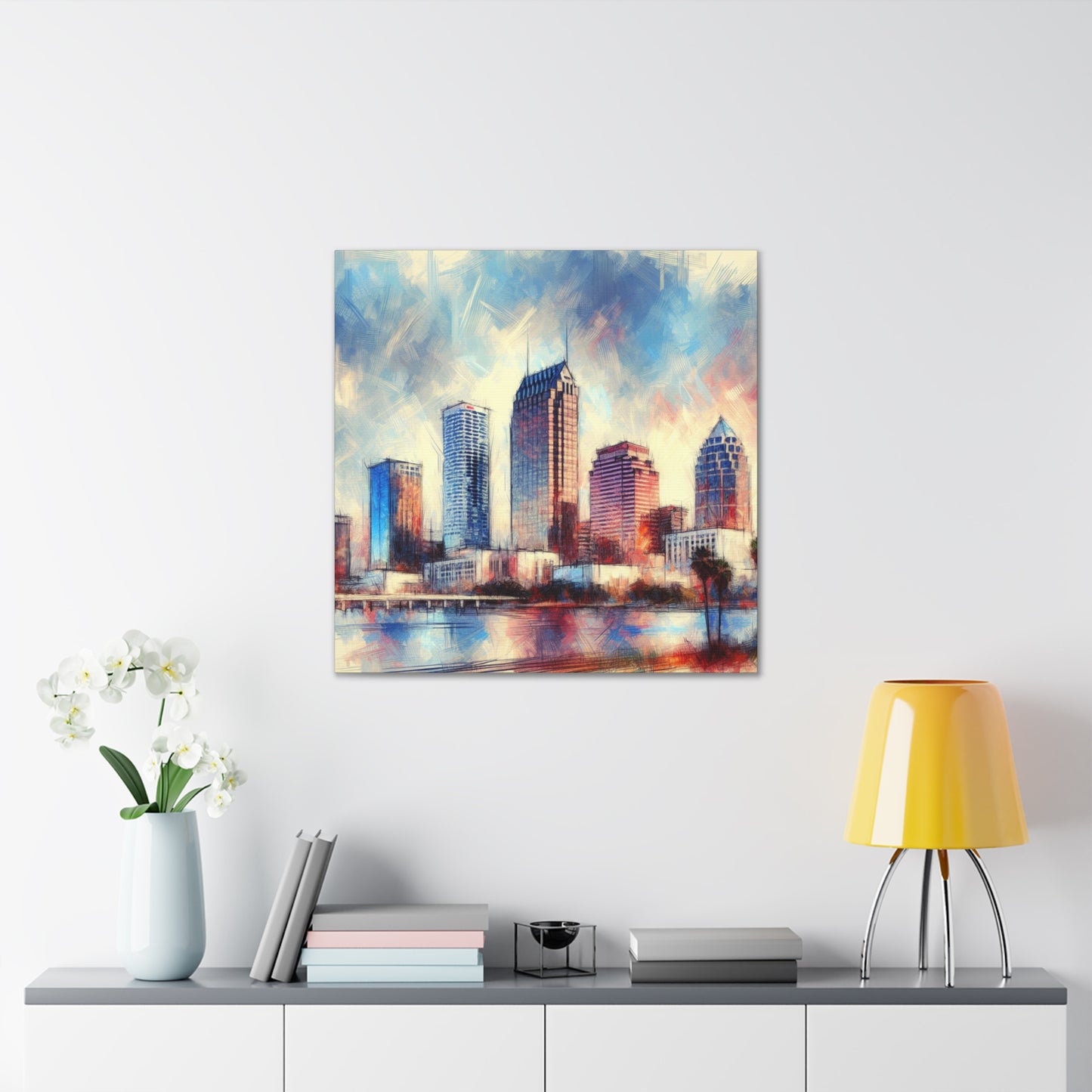 "Vibrant Urban Sunshine" - Canvas