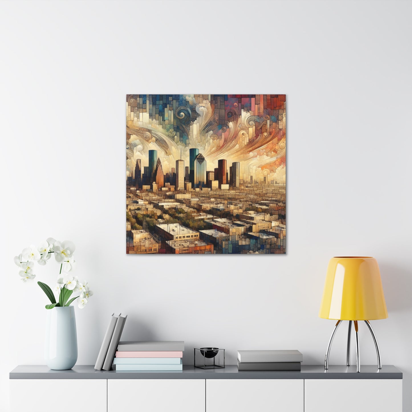 Majestic Houston Vignette - Canvas