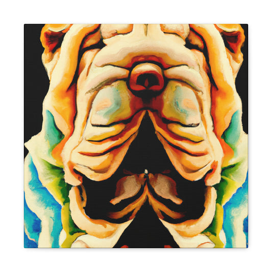 Shar Pei in Bloom - Canvas