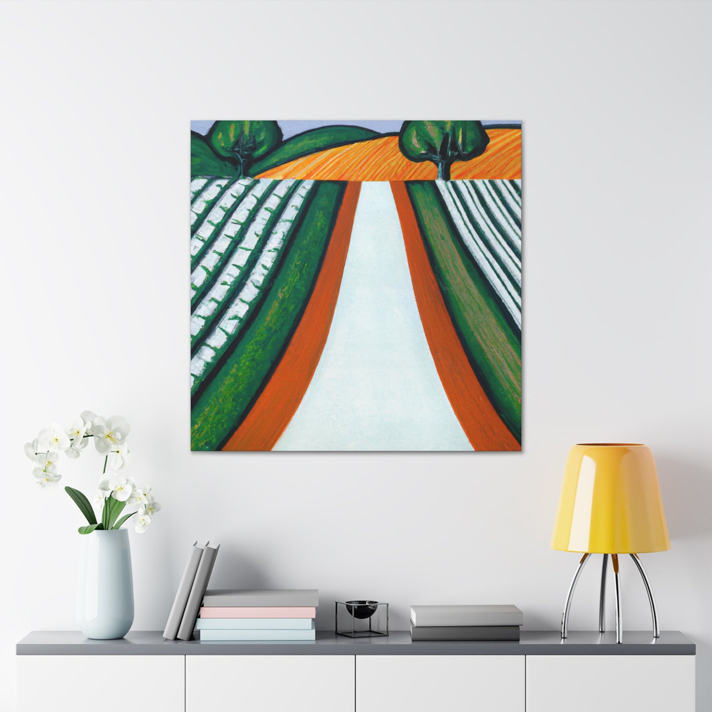 "Country Road Art Deco" - Canvas