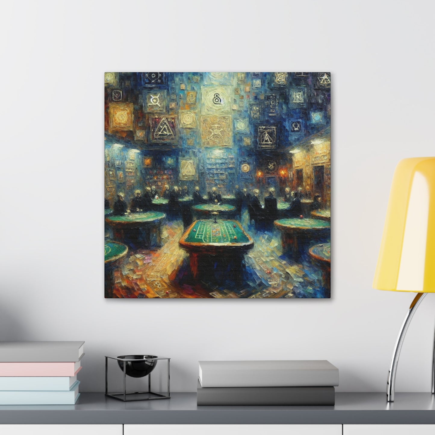 "Vibrant Casino Bliss" - Canvas