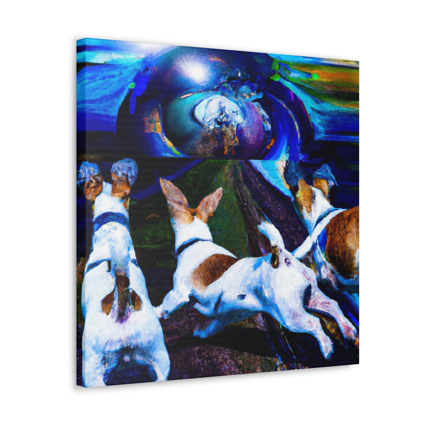 Jack Russell Dreaming. - Canvas