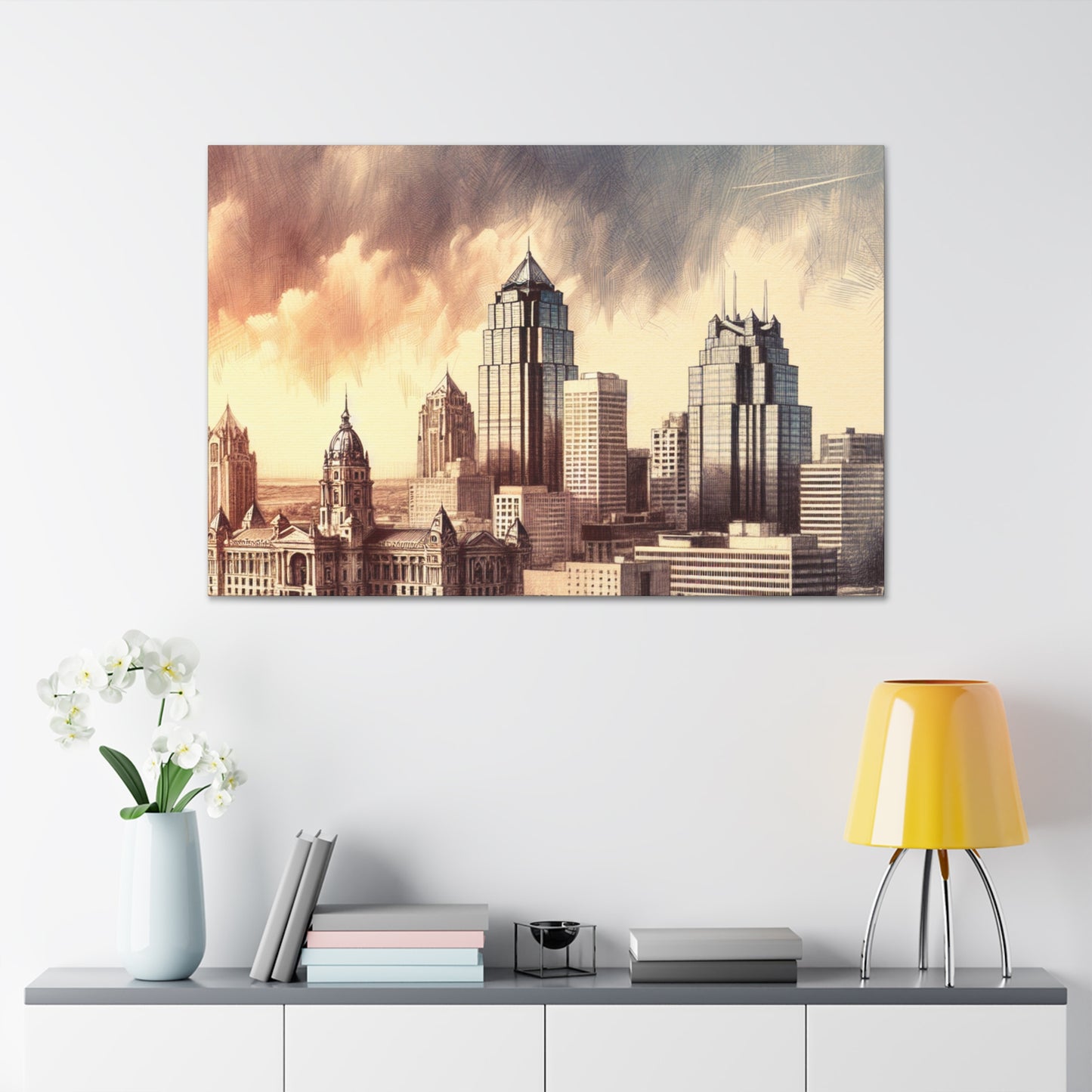 "Urban Kaleidoscope: Kansas City" - Canvas