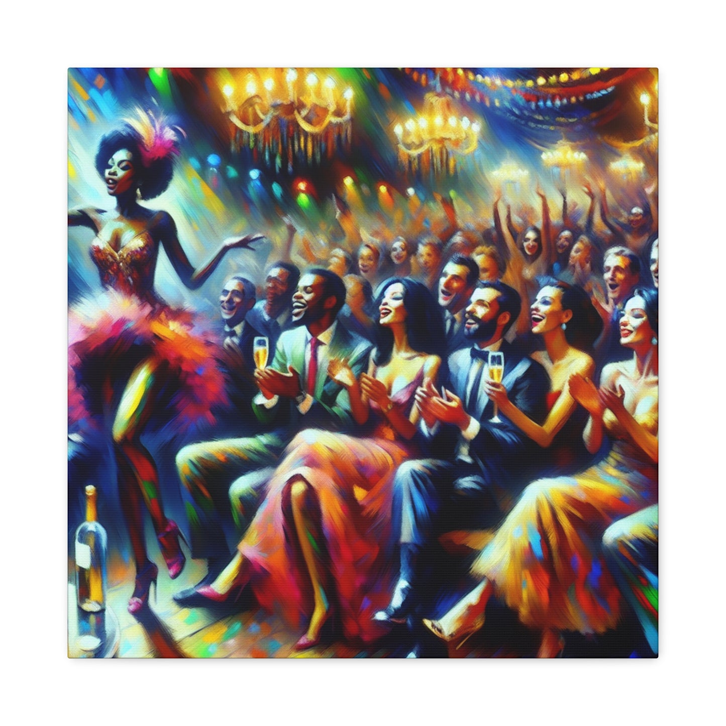 "Enigmatic Cabaret Extravaganza" - Canvas