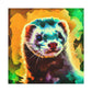 Ferret in Wonderland. - Canvas